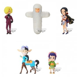 Banpresto Figurine One Piece World Collectable Wanokuni Onigashima 4 - 7 cm Lot de 12 Personnages