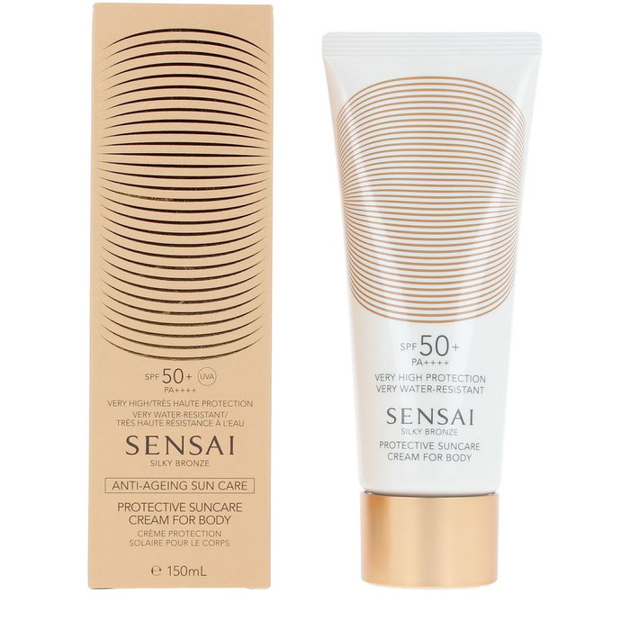 Sensai Crème solaire protectrice pour le corps Silky Bronze SPF50+ Anti-âge 150 ml