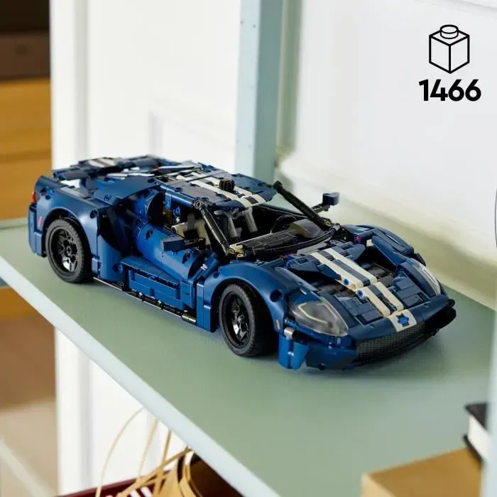 Lego Technic 42154 Ford GT 2022 - Maquette de Voiture pour Adultes à l'Échelle 1:12 - Construction Avancée