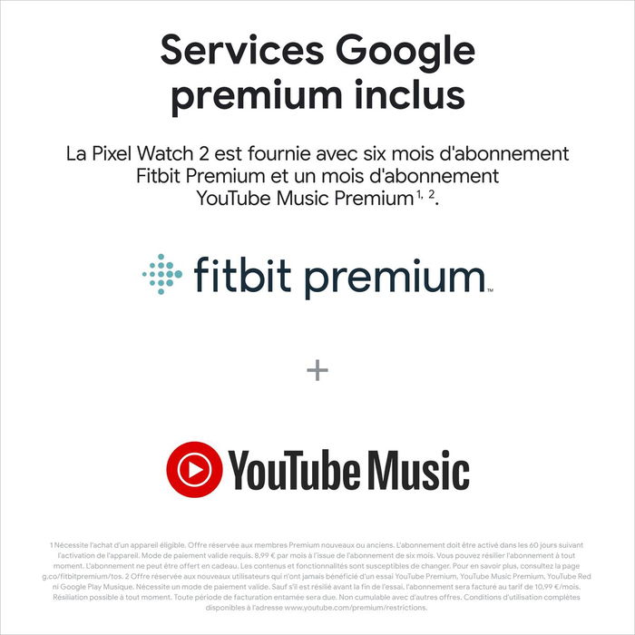 Montre intelligente Google Pixel Watch 2 Noir 1,2" 41 mm Ø 41 mm