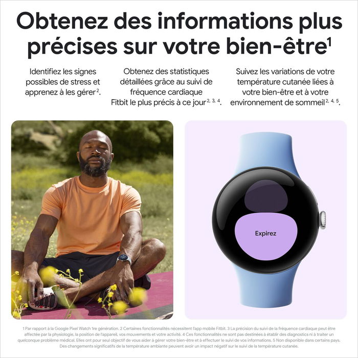 Montre intelligente Google Pixel Watch 2 Noir 1,2" 41 mm Ø 41 mm