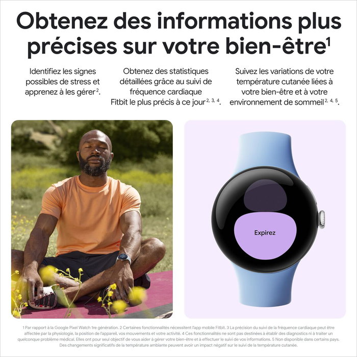 Montre intelligente Google Pixel Watch 2 Noir 1,2" 41 mm Ø 41 mm Montre intelligente Google Pixel Watch 2 Noir 1,2" 41 mm Ø 41 mm