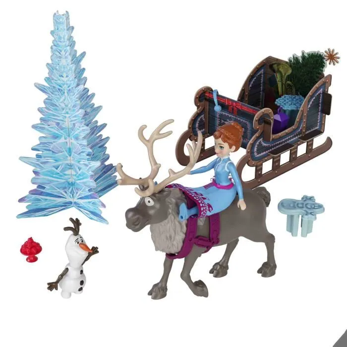Disney Frozen Mattel Calendrier de l'Avent La Reine des Neiges HWX20 avec 24 surprises, poupées et accessoires