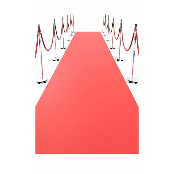 BigBuy Carnival Tapis Rouge XXL 450x60 cm pour Photocall