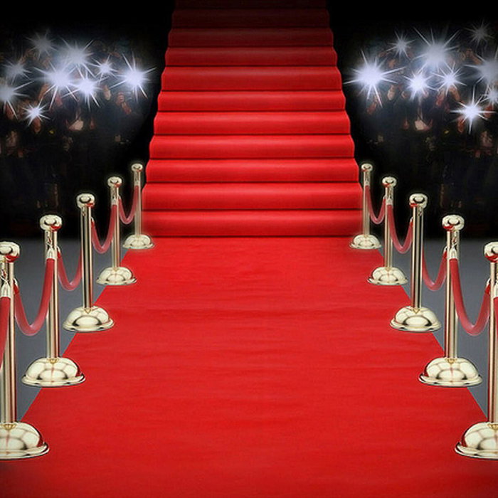 BigBuy Carnival Tapis Rouge XXL 450x60 cm pour Photocall