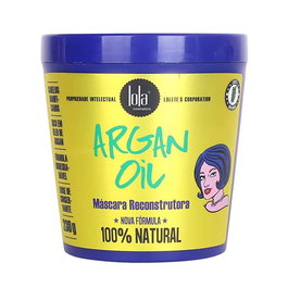 Lola From Rio - Masque Capillaire Reconstructeur à l'Huile d'Argan, 100% Naturel, avec Huile Essentielle de Lavande, pour Cheveux Abîmés ou Fragiles, 230g