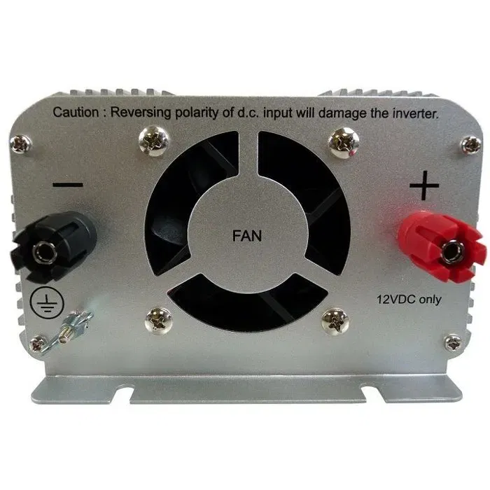 HTC Technic Convertisseur de tension 1000W 12V/220V avec 2 prises secteur et protections intégrées