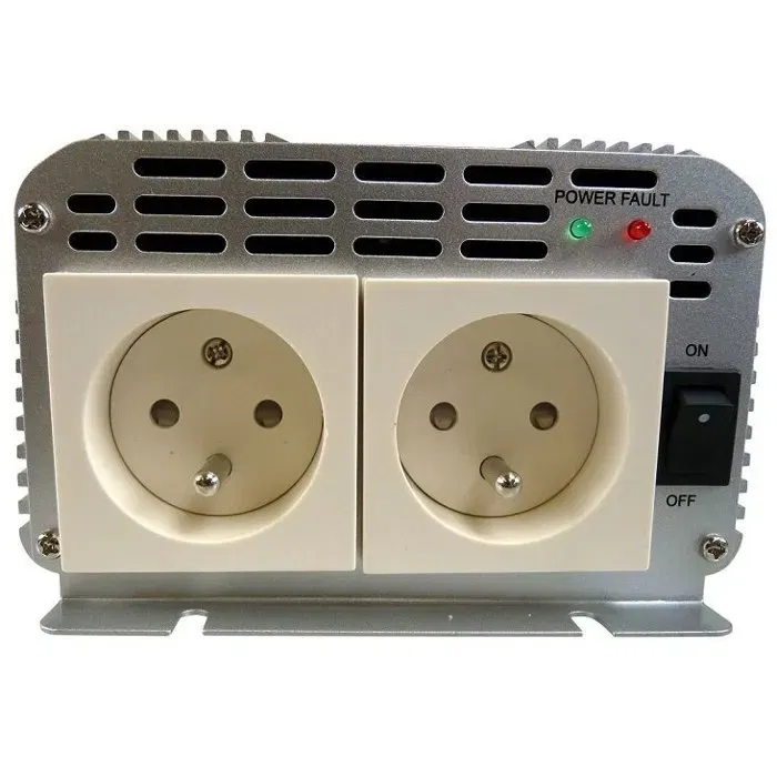 HTC Technic Convertisseur de tension 1000W 12V/220V avec 2 prises secteur et protections intégrées