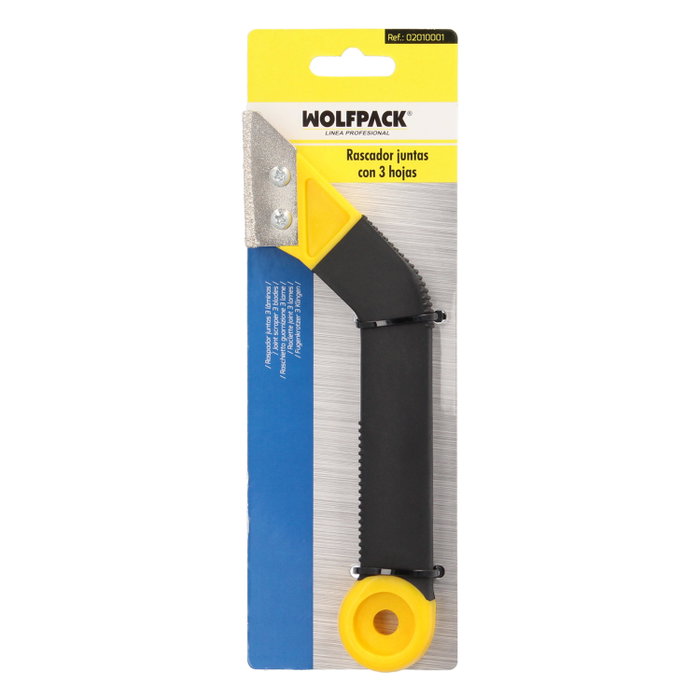 WOLFPACK LINEA PROFESIONAL Grattoir pour joints avec 3 lames