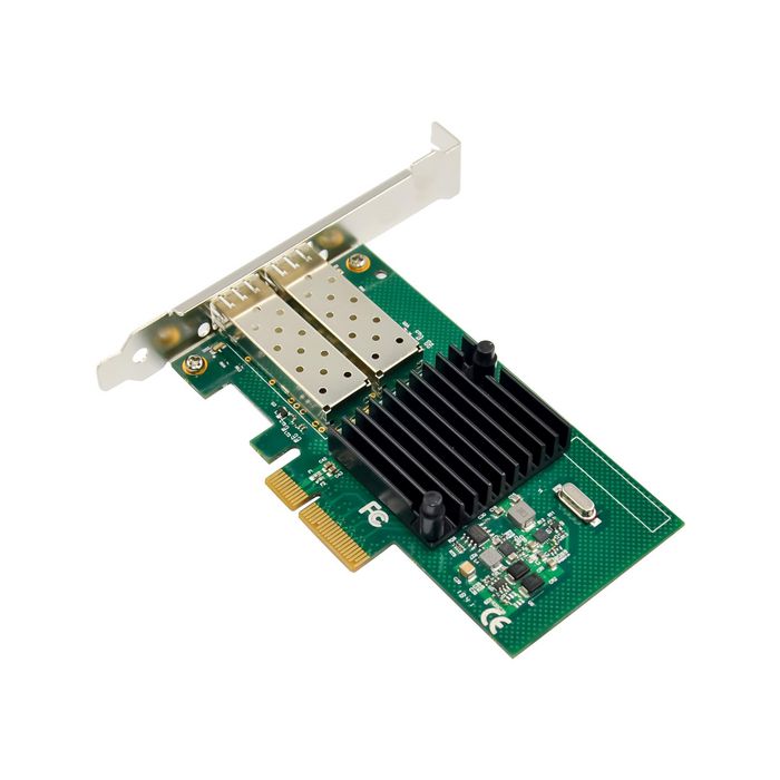 MicroConnect Carte réseau PCIe Intel I350 DUAL 1GbE SFP pour serveur - Contrôleur Intel I350 AM2, Ethernet Gigabit double port, sans pont