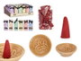 Acorde Lot de 30 Cônes d'Encens avec Support 6 Parfums Assortis 6.5x16.5x3.5 cm (Set de 48)