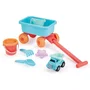 Ecoiffier 524 - Chariot de plage garni avec jouets (seau, arrosoir, pelle, moules) - Jouet transport facile pour enfant 18 mois