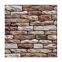 Atmosphera Sticker imitation mur marron 30 x 30 cm, pack de 2