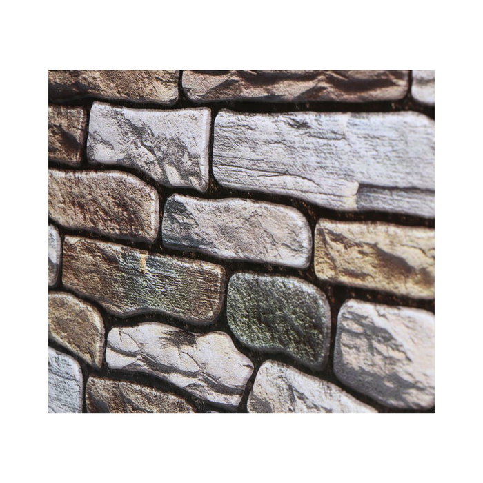 Atmosphera Sticker imitation mur marron 30 x 30 cm, pack de 2 Atmosphera Sticker imitation mur marron 30 x 30 cm, pack de 2