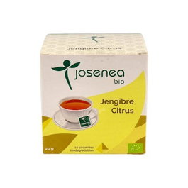 JOSENEA JENGIBRE-CITRUS 10 pyramides ensobradas BIO