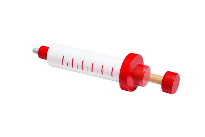 Molto Maletin docteur en bois avec 7 accessoires - Coffret jeu de rôle médical pour enfants (23x16x8 cm)