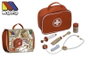 Molto Maletin docteur en bois avec 7 accessoires - Coffret jeu de rôle médical pour enfants (23x16x8 cm)