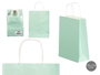 PINCELLO Sac en papier vert menta mini 18x24cm