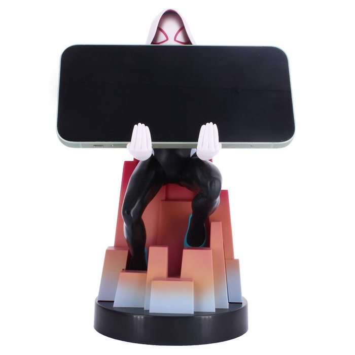 EXQUISITE GAMING Cable Guy Support de Téléphone Spider Gwen Marvel Spiderman - Compatible PS5, Xbox Series, iPhone, 20 cm