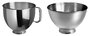 Kitchenaid 5KSM175 - Robot Artisan Platinum - Robot pâtissier 4,8 L avec bol inox, moteur à transmission directe et 6 accessoires inclus