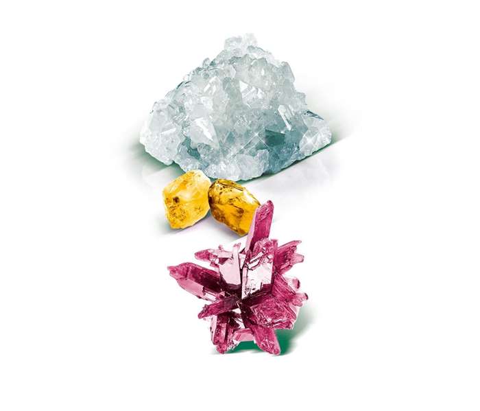 Clementoni - Kit de création de cristaux - Laboratoire scientifique pour enfants avec tout le nécessaire pour fabriquer des cristaux blancs et colorés - Dimensions : 37x28.1x6.5 cm