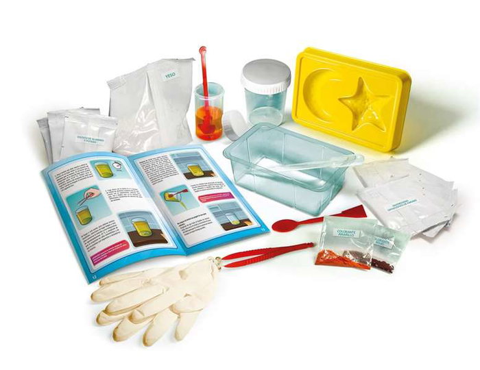 Clementoni - Kit de création de cristaux - Laboratoire scientifique pour enfants avec tout le nécessaire pour fabriquer des cristaux blancs et colorés - Dimensions : 37x28.1x6.5 cm