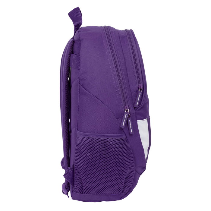 Cartable Real Valladolid C.F. Blanc Violet 32 x 44 x 16 cm