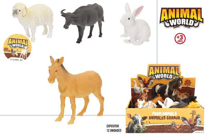 Color Baby - Figurine animaux de ferme 12 cm - Modèles assortis - À partir de 36 mois