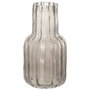 Day Vase en verre gris transparent - D.13 H.25,5 cm