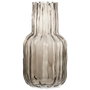 Day Vase en verre gris transparent - D.13 H.25,5 cm
