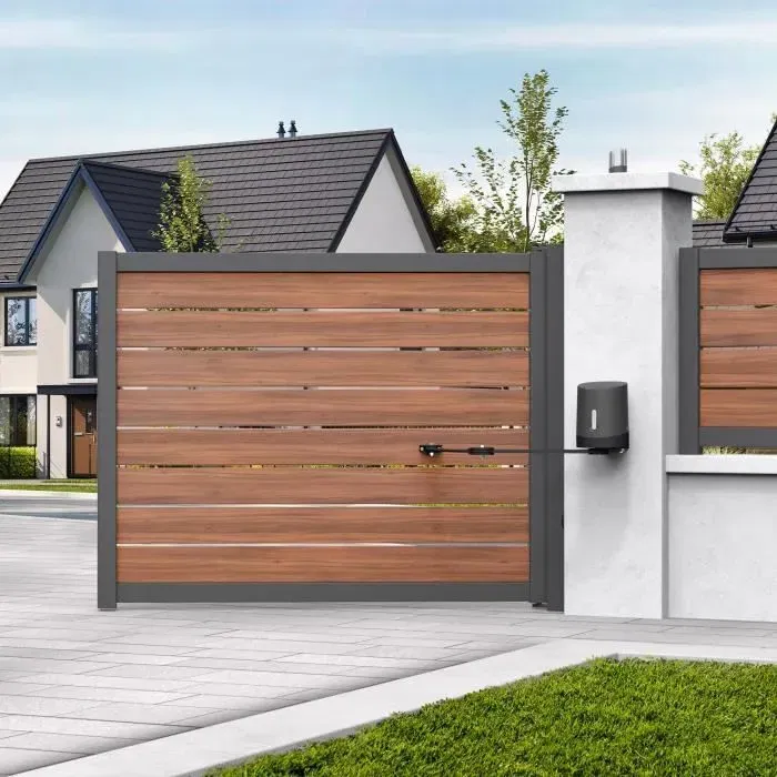 Avidsen Orane 510 - Kit moteur bras articulé pour portail 2 battants jusqu'à 250 kg/vantail et 5 m max - Inclut photocellules, télécommandes, feu clignotant