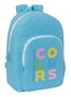 Safta Mochila Adapt.Carro Benetton "Spring" 30x46x14cm - Sac à dos transformable en chariot - Recommandé 3 à 99 ans