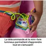 Fisher-Price JFF07 Fauteuil d'apprentissage électronique avec 120 chansons, sons et phrases, rose - Jouet d'éveil pour enfants à partir de 12 mois