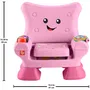 Fisher-Price JFF07 Fauteuil d'apprentissage électronique avec 120 chansons, sons et phrases, rose - Jouet d'éveil pour enfants à partir de 12 mois