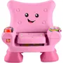 Fisher-Price JFF07 Fauteuil d'apprentissage électronique avec 120 chansons, sons et phrases, rose - Jouet d'éveil pour enfants à partir de 12 mois