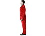 atosa Déguisement de Vampire en Costume Rouge avec Cravate pour Homme Adulte