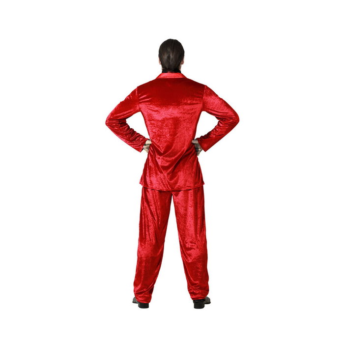 atosa Déguisement de Vampire en Costume Rouge avec Cravate pour Homme Adulte atosa Déguisement de Vampire en Costume Rouge avec Cravate pour Homme Adulte