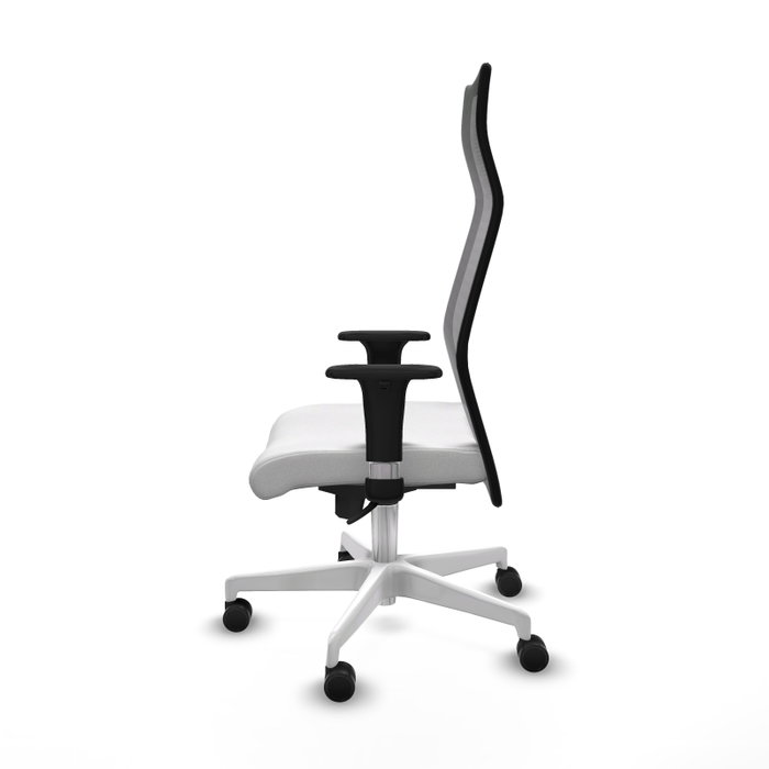 Piqueras y Crespo Chaise de Bureau Albacete Blanc et Noir