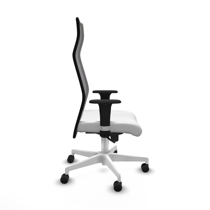Piqueras y Crespo Chaise de Bureau Albacete Blanc et Noir