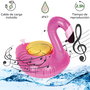 Myway Enceinte Bluetooth Flottante Flamenco avec IP67, 3W, Autonomie 2,5h, Flamant Rose