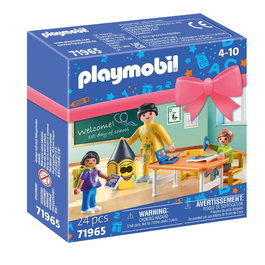 Playmobil - Jouet Premier Jour d'École Set 71965 - Figurine avec Enseignante, Accessoires et Cartable - Jouet Éducatif Enfant 4 Ans et Plus