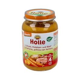 HOLLE Potage Carotte, Pomme de terre et Bœuf 4 mois 190g