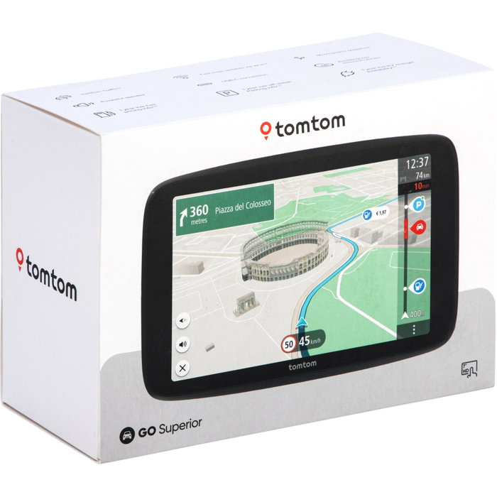 TomTom GO Superior 7 - GPS Voiture 7 pouces - Cartes Monde TomTom GO Superior 7 - GPS Voiture 7 pouces - Cartes Monde