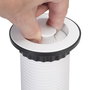Emuca Multiconnecteur élevable Vertikal, 3 prises Schuko, 1 USB-A, 2 USB-C, Blanc