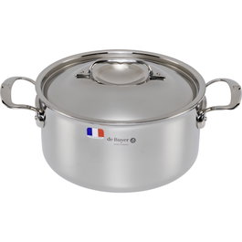 deBuyer Cocotte en acier inoxydable Affinity avec couvercle 24cm induction