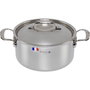 deBuyer Cocotte en acier inoxydable Affinity avec couvercle 24cm induction