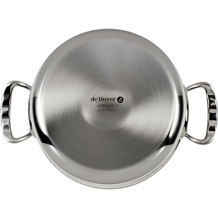 deBuyer Cocotte en acier inoxydable Affinity avec couvercle 24cm induction