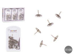 PINCELLO Set de 100 Chinchetas Métalliques