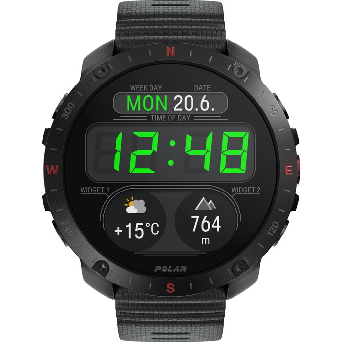 Polar Grit X2 Pro HR Black