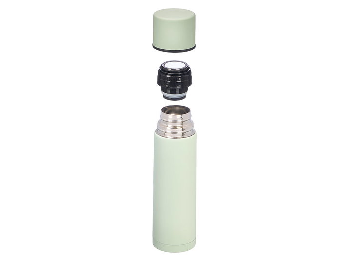 KINVARA Lot de 12 Thermos en Acier Inoxydable Mat 500ml - Assortiment de 3 Couleurs